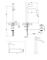 Gessi Mimi смеситель для раковины 11987 схема 3