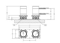 Внутренняя часть для напольного смесителя Gessi для ванны 58099 схема 1