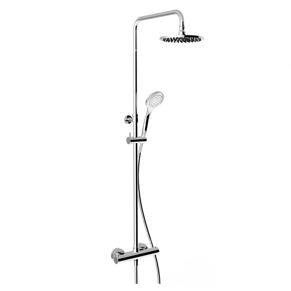 Душевая колонна с круглым тропическим душем Gessi Minimalistic Shower 3517 ФОТО