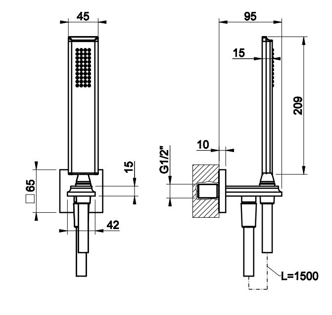 Душевой гарнитур Gessi Shower Sets 46127 ФОТО