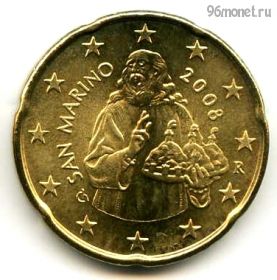 Сан-Марино 20 евроцентов 2008