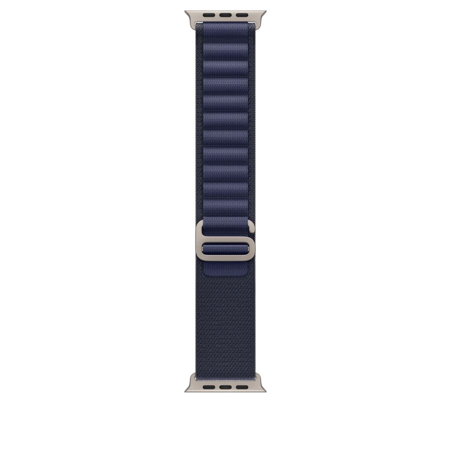 Ремешок Apple Watch Ulta 49mm Navy Alpine Loop - Natural Titanium Finish - L оригинал