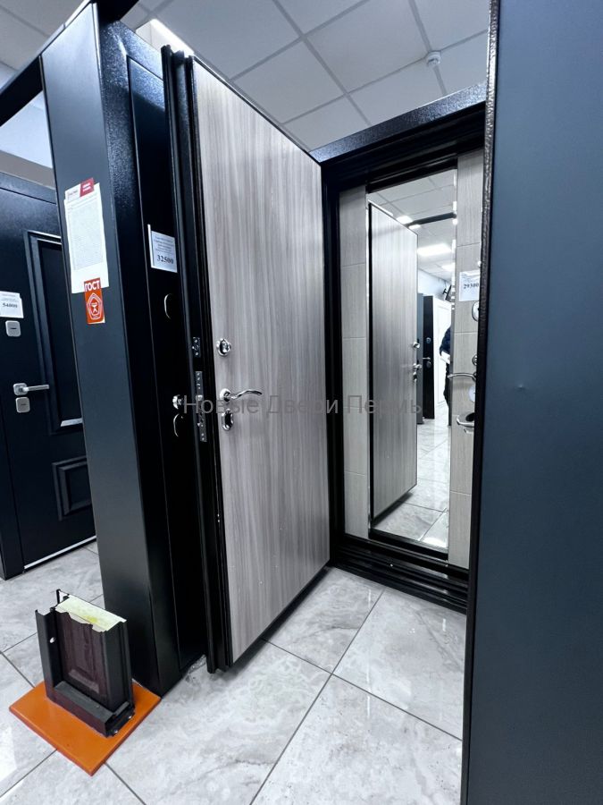 "ТЕПЛО Стандарт " Белый дуб  уличная дверь с терморазрывом в Перми