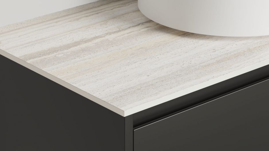 Изображение Столешница из керамогранита Salini Travertino Grigo от 80 до 200 см