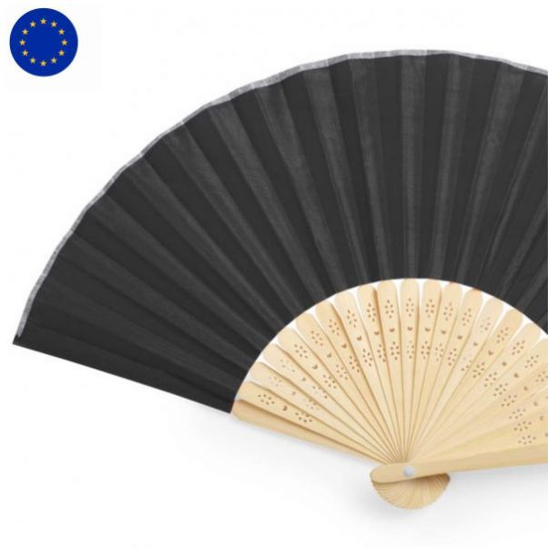 Веер складной Bamboo Black