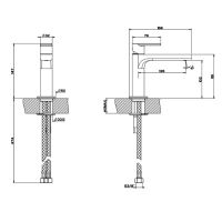 Смеситель для раковины Gessi Emporio Via manzoni 38605 схема 4