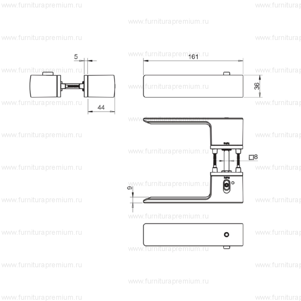 Ручка Tupai 4084 5REP