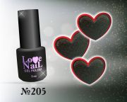 205 LoVe Nail гель лак класса премиум 5 мл.