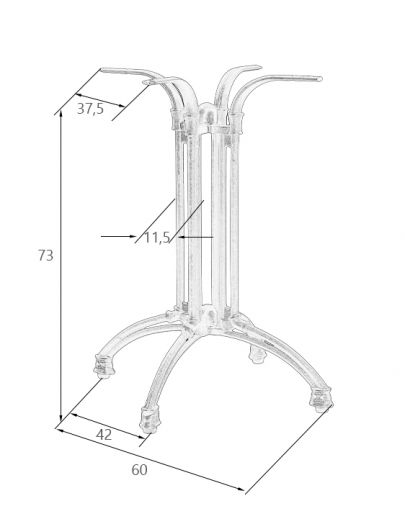 Подстолье обеденное  LOUISE