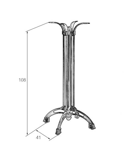 Подстолье барное  LOUISE HIGH