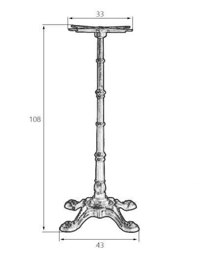 Подстолье барное  LEONE HIGH