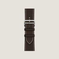 Ремешок Apple Watch Hermès Ebène Barénia Leather Single Tour Deployment Buckle (для корпуса 44/45/46/49) Ремешок Apple Watch Hermès Ebène Barénia Leather Single Tour Deployment Buckle (для корпуса 44/45/46/49)