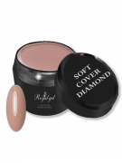 "COVER SOFT DIAMOND" гель для наращивания ногтей камуфлирующий с глиттером Royal-gel 15 мл.