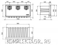 Инструментальный ящик Daken 81208 - схема