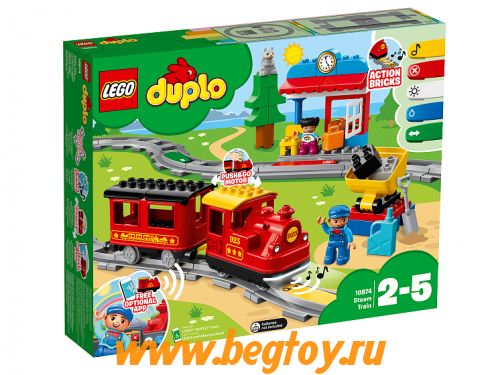 Конструктор LEGO DUPLO 10874 Поезд на паровой тяге