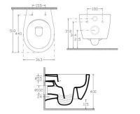 ISVEA Sentimenti 10AR02007SV Унитаз подвесной безободковый схема 3