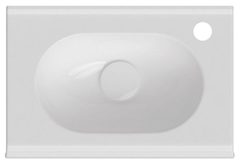 Изображение Накладная раковина Isvea Sentimenti с 1 отверстием для смесителя справа 45х30х165