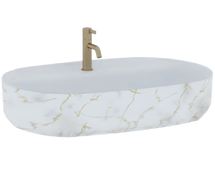 Изображение Накладная овальная раковина Isvea Infinity 60 см 10NF65060SV