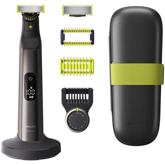 Philips OneBlade Pro 360 QP6651/61 Триммер для бороды Wet & Dry, серый, насадок в комплекте: 3 шт., Нидерланды