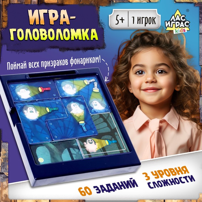 Настольная игра для детей на логику «Как приручить привидение», 1 игрок, 5+