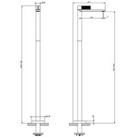 Смеситель для раковины Gessi Inverso Diamantato 73695 схема 20