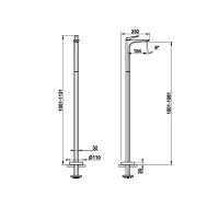 Смеситель для раковины Gessi Ventaglio 72095 схема 5