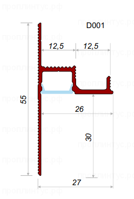 Универсальный теневой профиль D001
