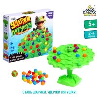 Настольная игра «Удержи лягушку», 2-4 игрока, 5+