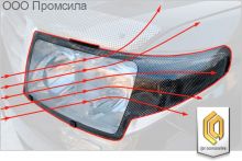 Защита фар Classic полупрозрачный Toyota Land Cruiser 100 2002-2007