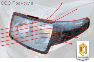 Защита фар Classic полупрозрачный Toyota Land Cruiser 100 2002-2007