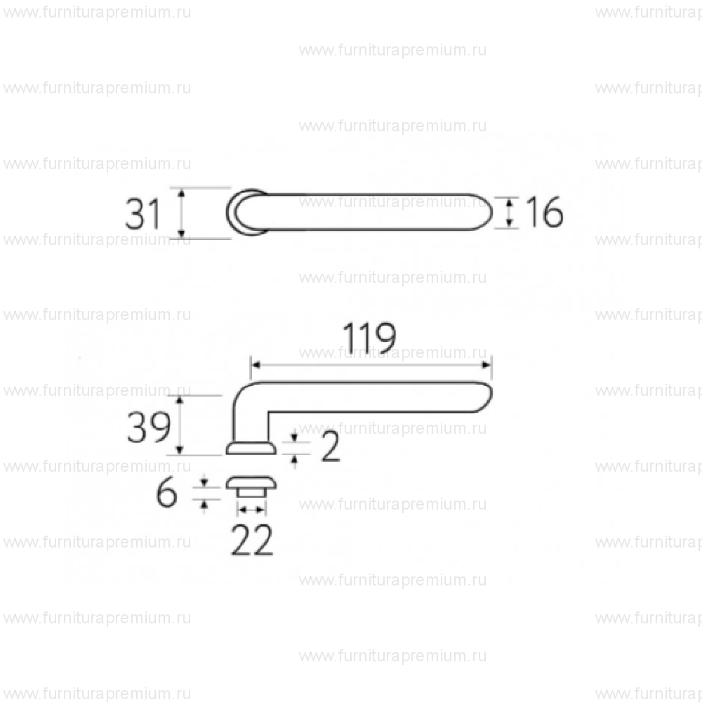 Ручка Fratelli Cattini Woo 2FS