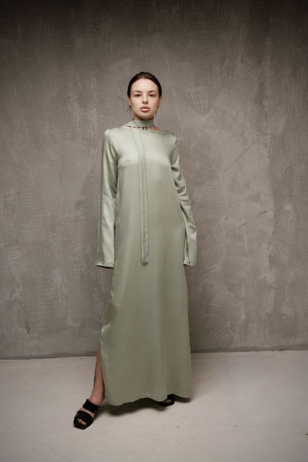 Платье Bambù из бамбука фисташка