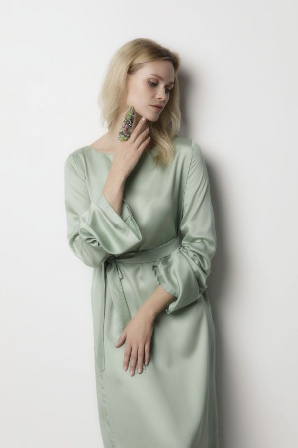 Платье Bambù из бамбука фисташка