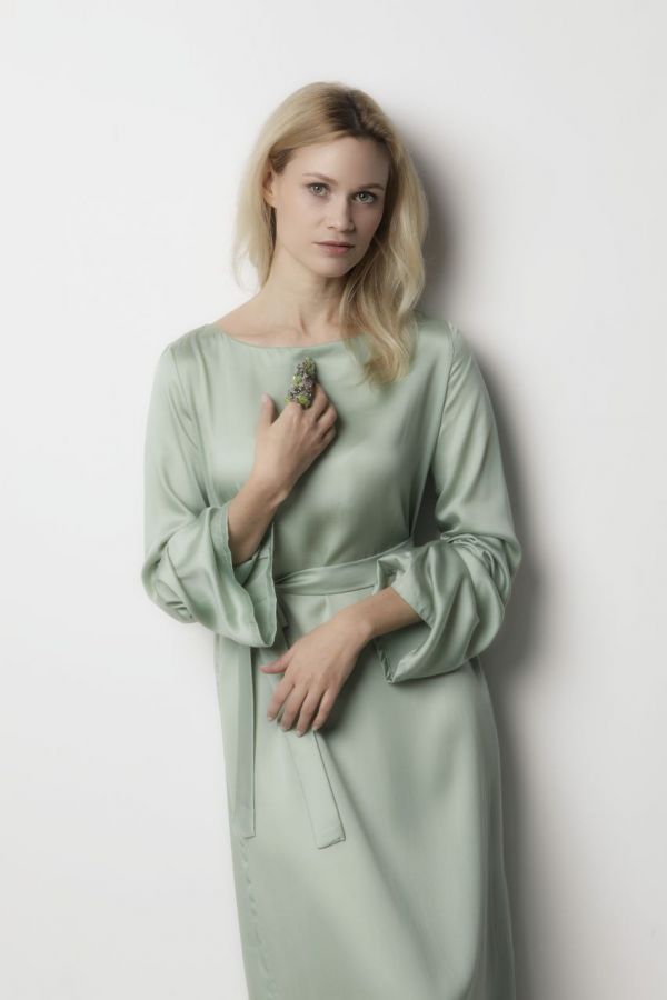 Платье Bambù из бамбука фисташка