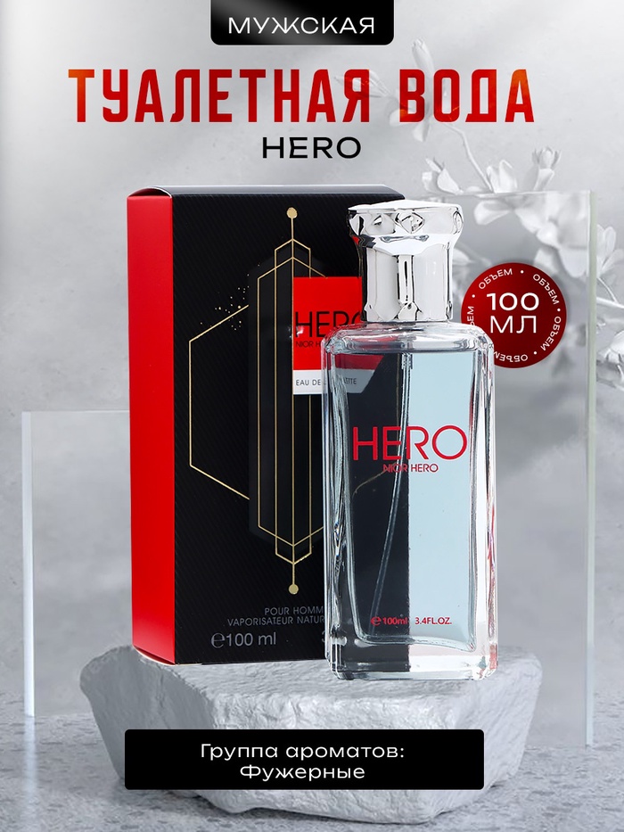 Туалетная вода мужская Hero, 100 мл