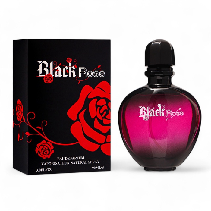 Туалетная вода женская BLACK ROSE (по мотивам Paco Rabanne Black XS), 90 мл