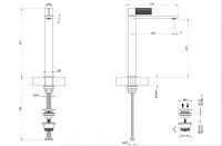 Смеситель для раковины Gessi Inverso Rigato 73553 схема 12