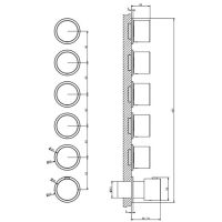 Смеситель для ванны/душа Gessi Ventaglio 63440 схема 2