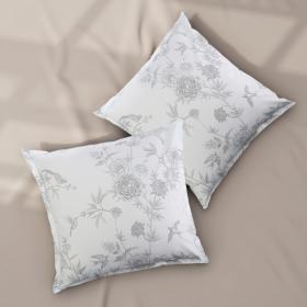 Набор наволочек SL Home Flowers 70*70+3 см - 2 шт, сатин, 140 гр/м2, 100% хлопок