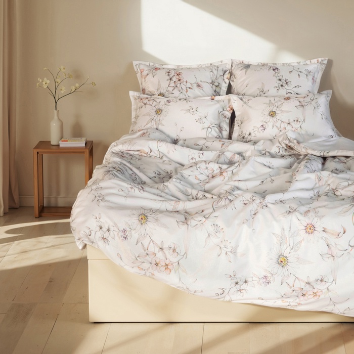 Пододеяльник SL Home Floral cover 180*220 см, сатин, 140 гр/м2, 100% хлопок