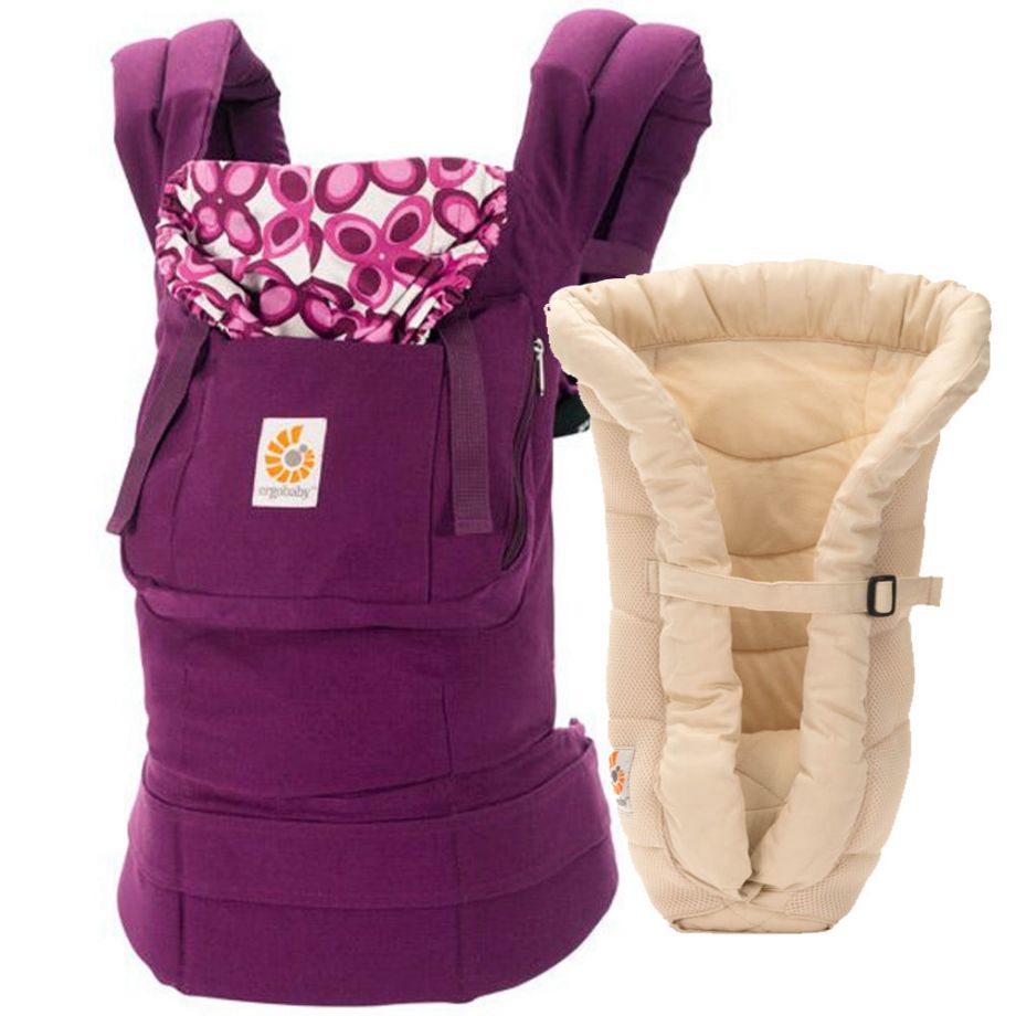 Комплект эргорюкзак+вставка Bundle of Joy Ergobaby Carrier Original Mystic Purple +Infant Insert Heart2Heart