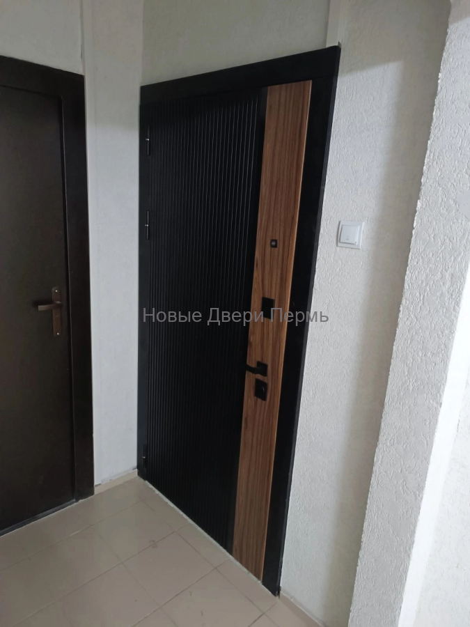 Дверь входная металлическая СТРАЖ YoDoors К-14 Черная шагрень/Белый бархат