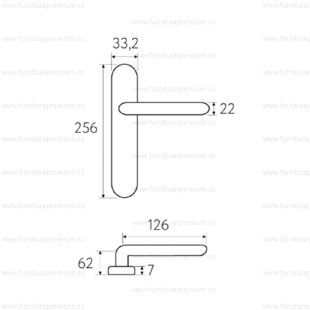 Ручка на планке Fratelli Cattini  Encia PL01
