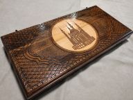 Нарды резные "Кул-Шариф" средние 50