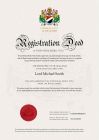 Титул Лорда или Леди Sealand (Англия) (только цифровая *PDF версия)