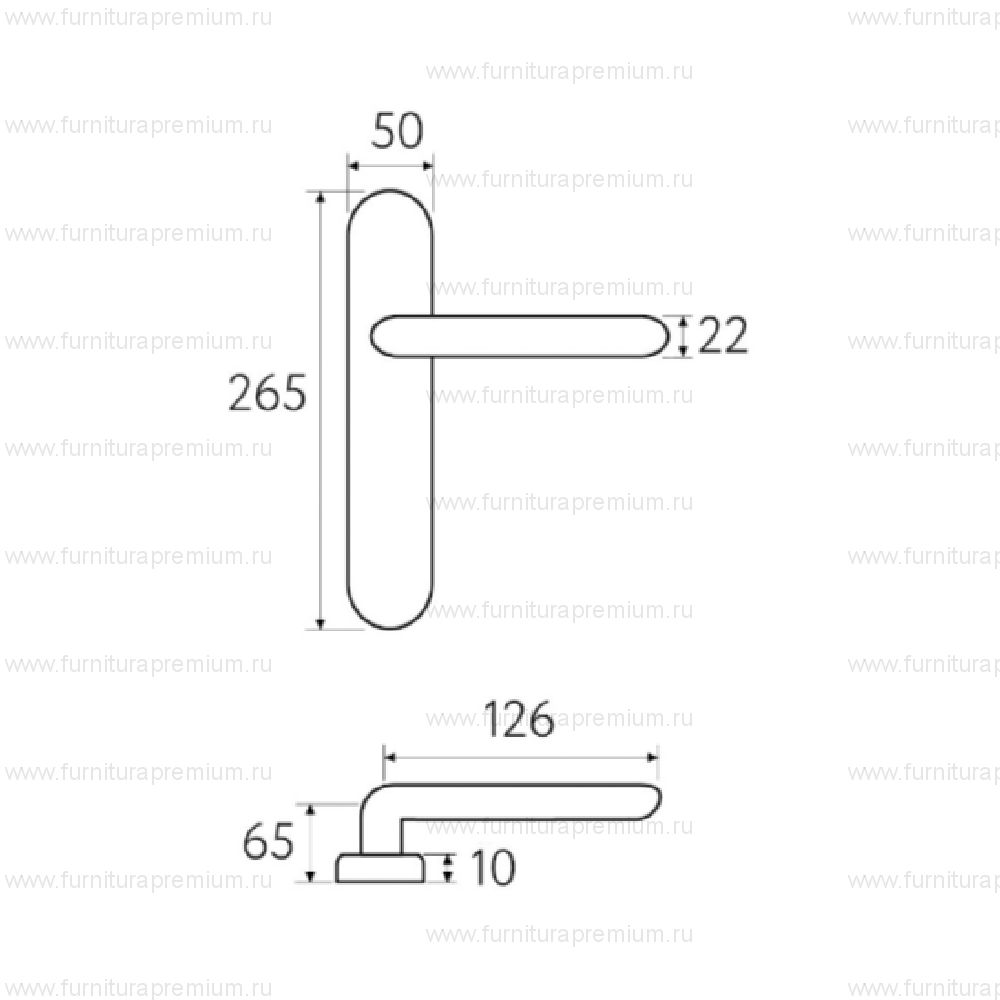 Ручка на планке Fratelli Cattini  Encia WC-2 PL257