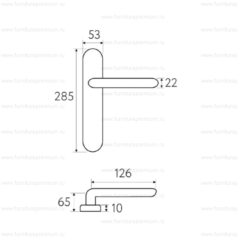 Ручка на планке Fratelli Cattini  Encia WC-2 PL288