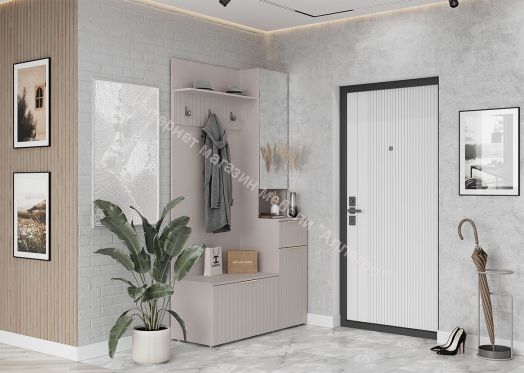 Прихожая с зеркалом "Тефия" (правое исполнение)