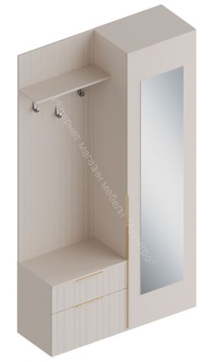 Прихожая с пеналом "Тефия" (правое исполнение)