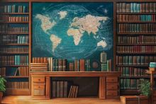 Фон стена "School wall №11"